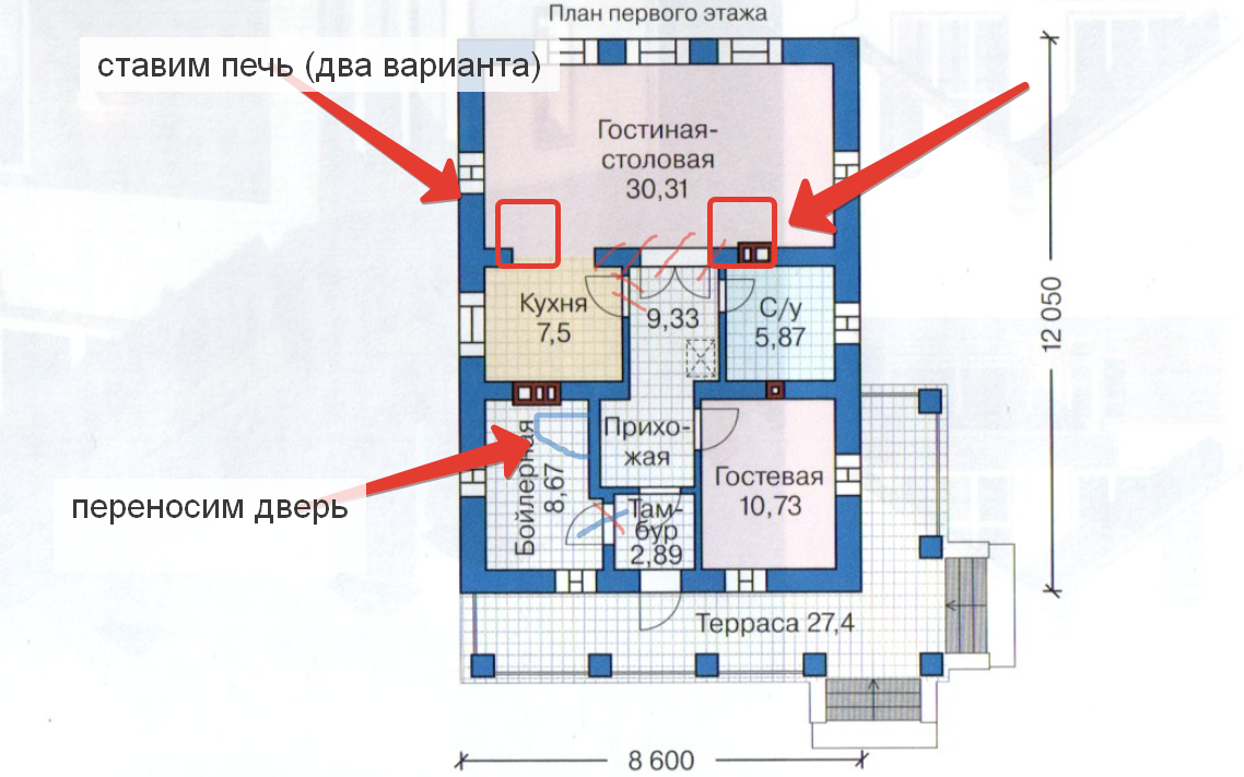 Разработка плана дачного дома 6х6 с печкой – как составить проект