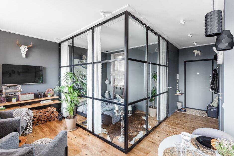 Стеклянные перегородки в квартире - самые оригинальные дизайнерские решения