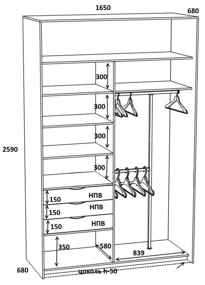 Встроенный шкаф в прихожую своими руками: инструкция