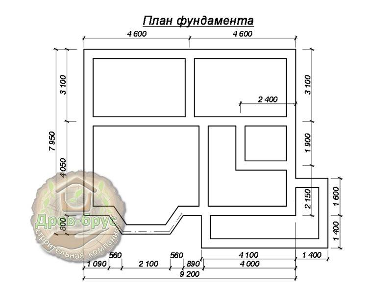 План фундамента