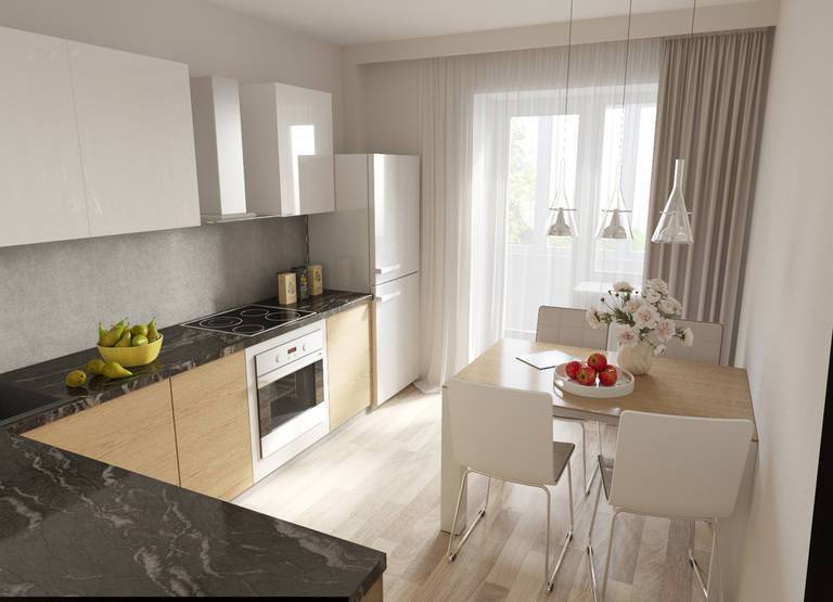 Кухня с лоджией:120+ (фото) совмещения. большой и уютный дизайн