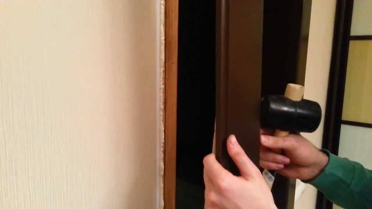 Установка межкомнатной двери под ключ своими руками