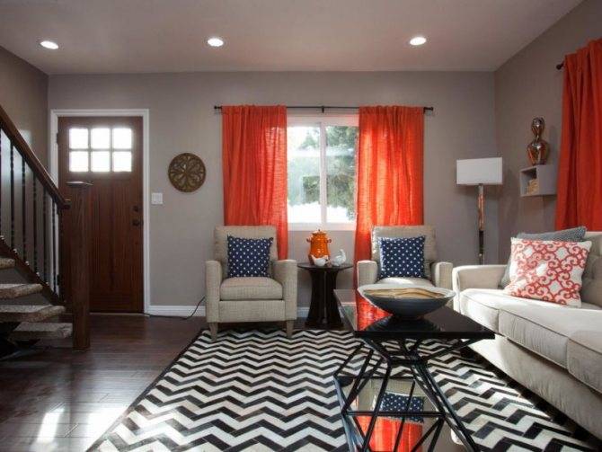 Оранжевый цвет в интерьере (81 фото): с какими цветами он сочетается? оранжевые стены и диваны, мебель апельсинового цвета
