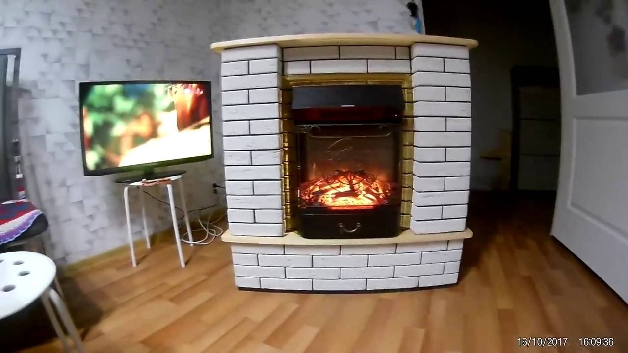 Электрический камин с порталом