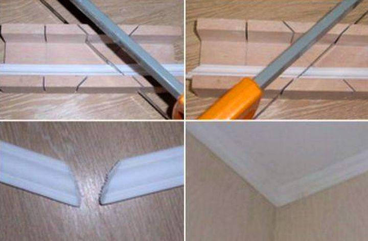 Как вырезать угол потолочного плинтуса – проверенные способы и методы