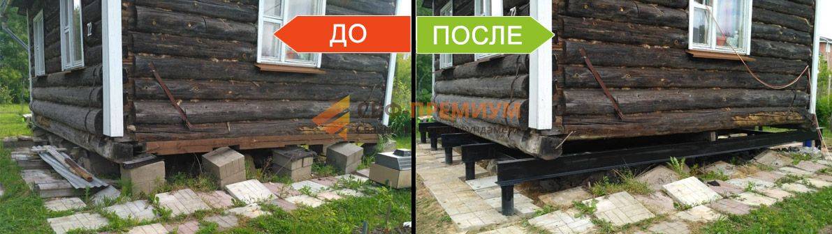 Ремонт фундамента деревянного дома – усиление, реконструкция и замена старого фундамента своими руками