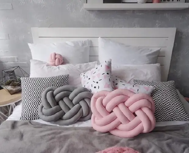 Как сделать декоративную подушку-узел своими руками: мастер класс