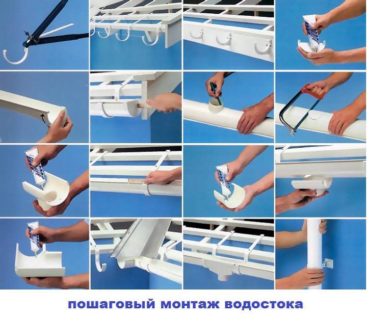 Водосток своими руками: самостоятельный монтаж, инструкция