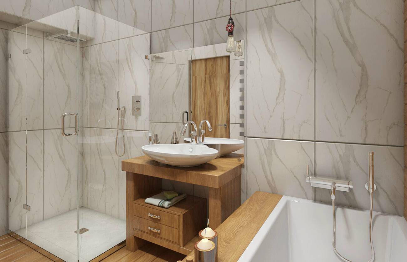 75 современных идей дизайна ванной комнаты 4 кв.м.