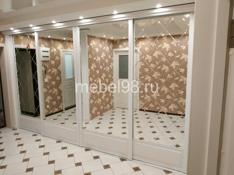 Шкаф-купе с зеркалом – подбор модели под интерьер комнаты и стильные варианты украшения (130 фото)