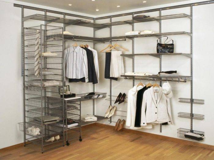 Системы хранения вещей для гардеробной: ассортимент брендов ikea, elfa, aristo