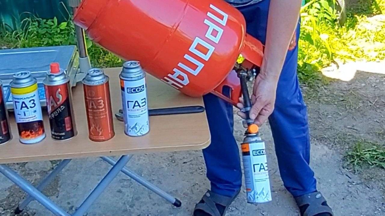 Как заправить газовый баллон для туристической горелки | походы в горы
