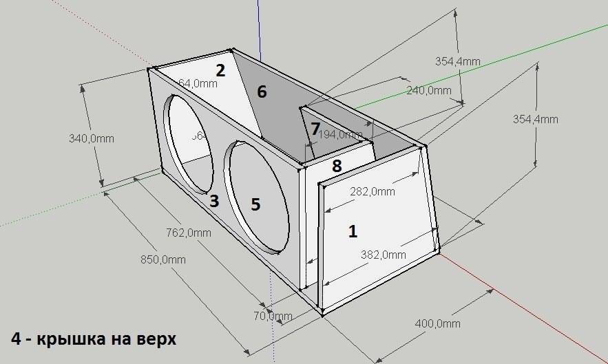 Как рассчитать короб и сделать сабвуфер в машину своими руками: чертежи и схемы » автоноватор