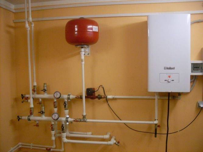 Газовое отопление частного загородного дома от котла: схема системы .