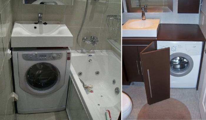 Установка стиральной машины в ванной: нюансы подключения своими руками | ремонт и дизайн ванной комнаты