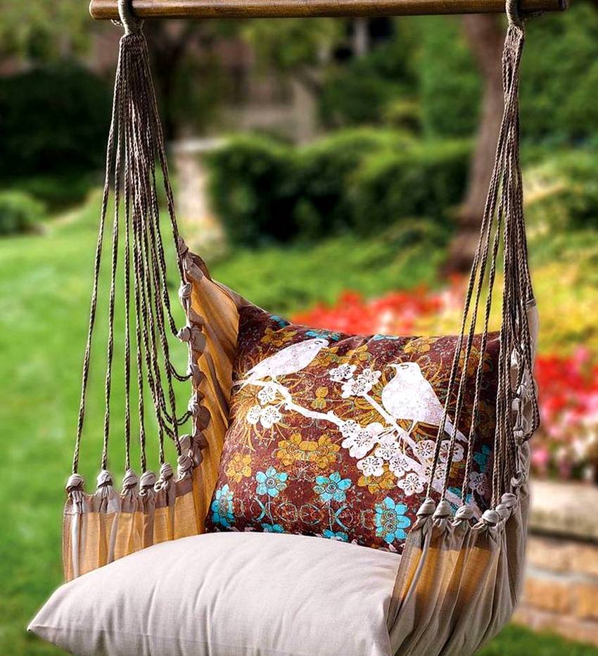 Кресло кокон своими руками: смотрим чертеж с размерами, подбираем обруч и веревку, чтобы самому сделать подвесные садовые качели для малыша по мастер-классу