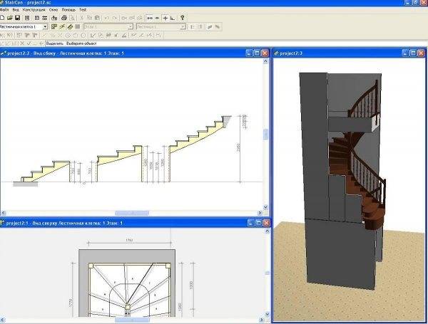 3d расчет лестницы с поворотом 90 градусов - онлайн калькулятор | perpendicular.pro