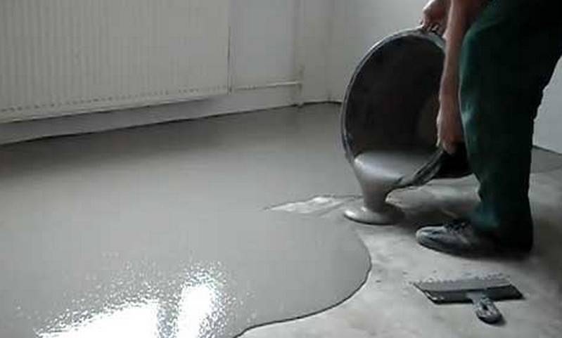Монтаж самовыравнивающегося наливного пола