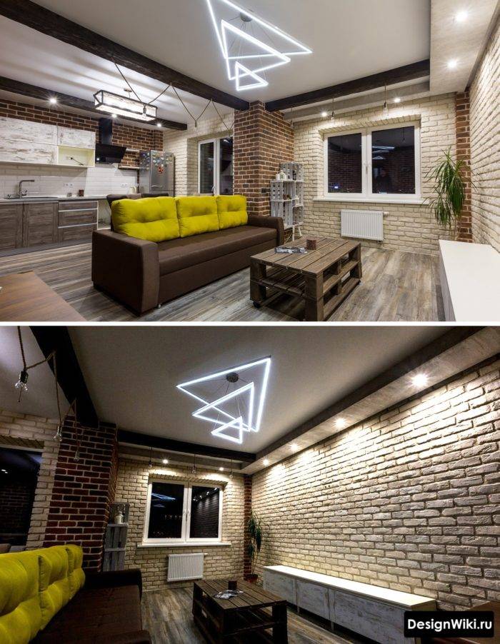 Кухня-гостиная в стиле лофт: плюсы и минусы совмещённого дизайна, фото реальных интерьеров и особенности планировки, столовые в студиях и в маленьких квартирах