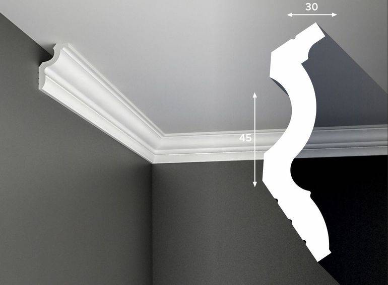 Потолочный плинтус: как выбрать и приклеить?180+ (фото) дизайнов для разных потолков