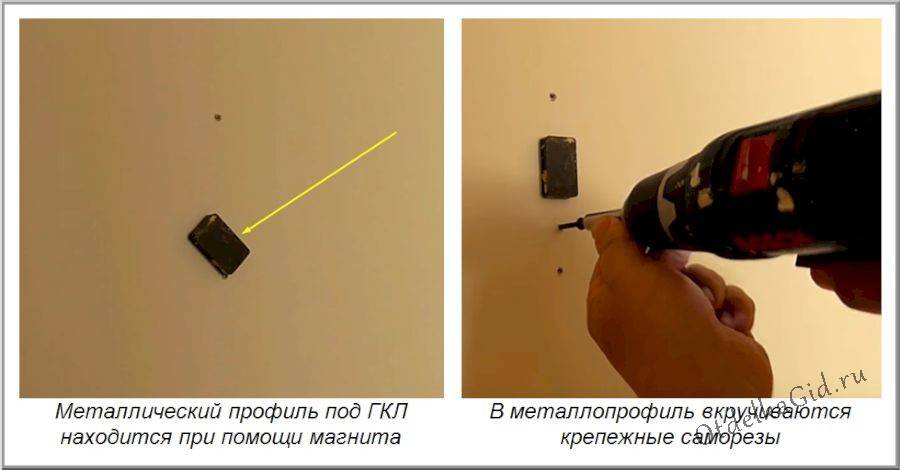 Крепление к гипсокартону тяжелых предметов: варианты материалов