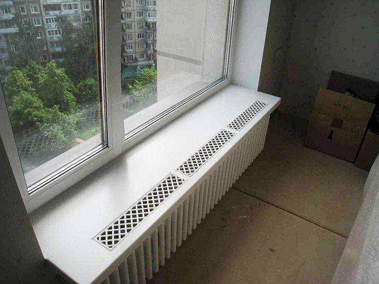Вентиляционные решетки для подоконников под батарею (для столешницы, над радиатором, конвекционная)