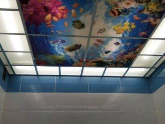 Как монтировать стеклянный подвесной потолок с подсветкой