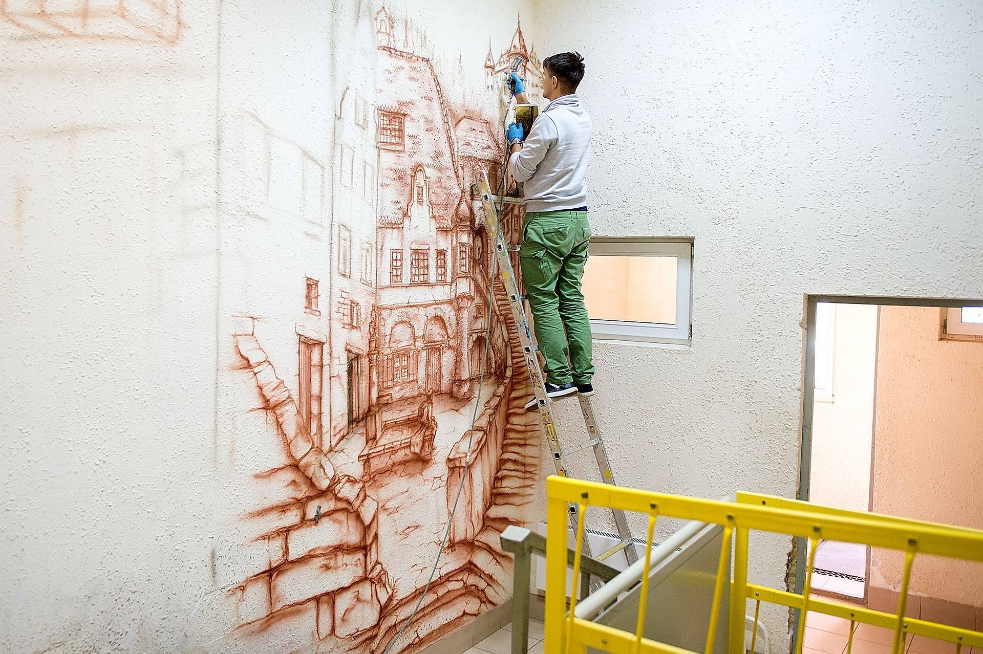 (+86 фото) 3d рисунки на стенах в квартире: разновидности и правила создания