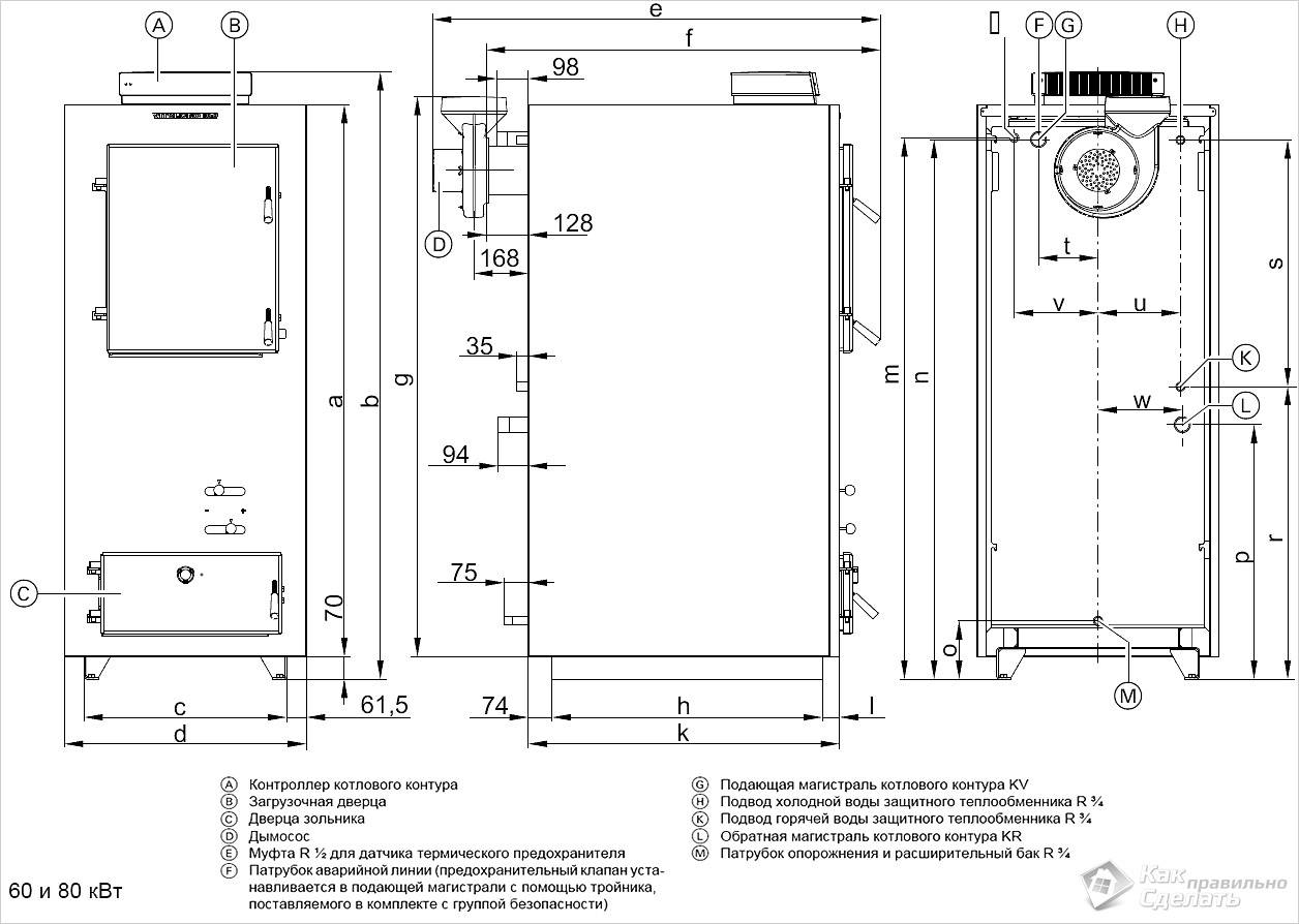 Котел длительного горения на дровах для дома своими руками чертежи и размеры
