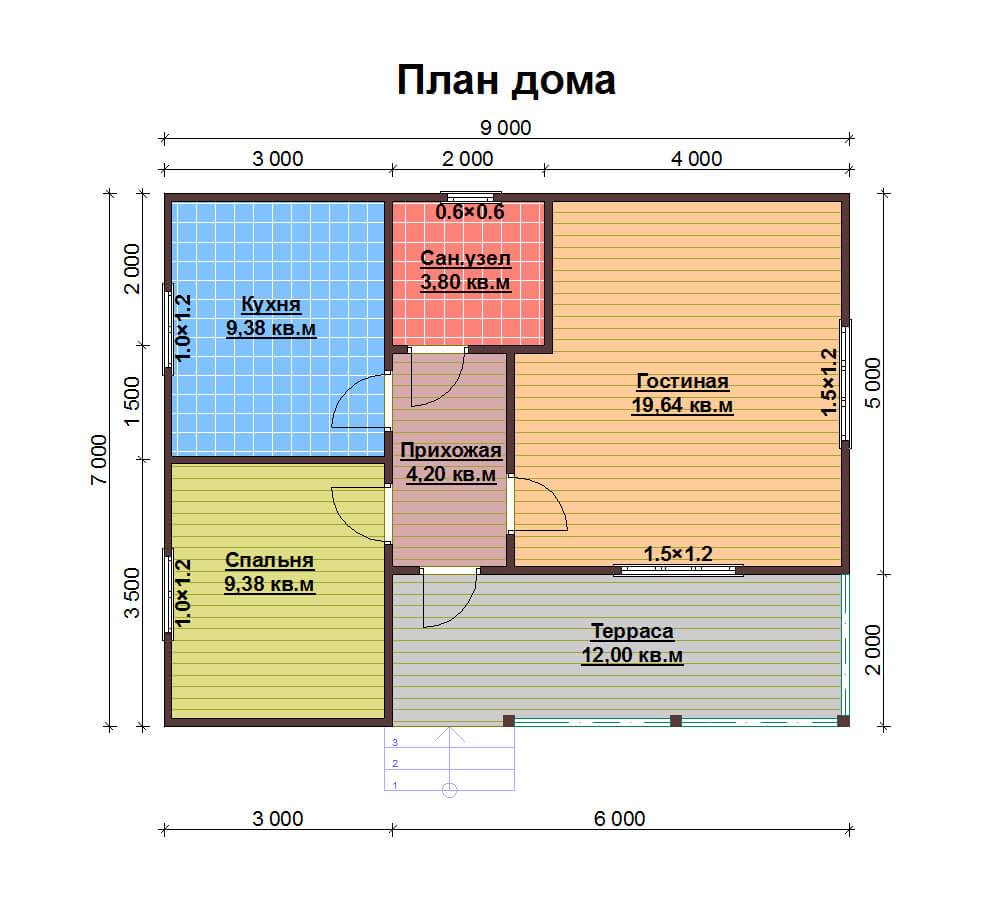 Дом 7 на 8 — типовые и актуальные проекты, варианты современного дизайна и идеи по оформлению дома (85 фото)