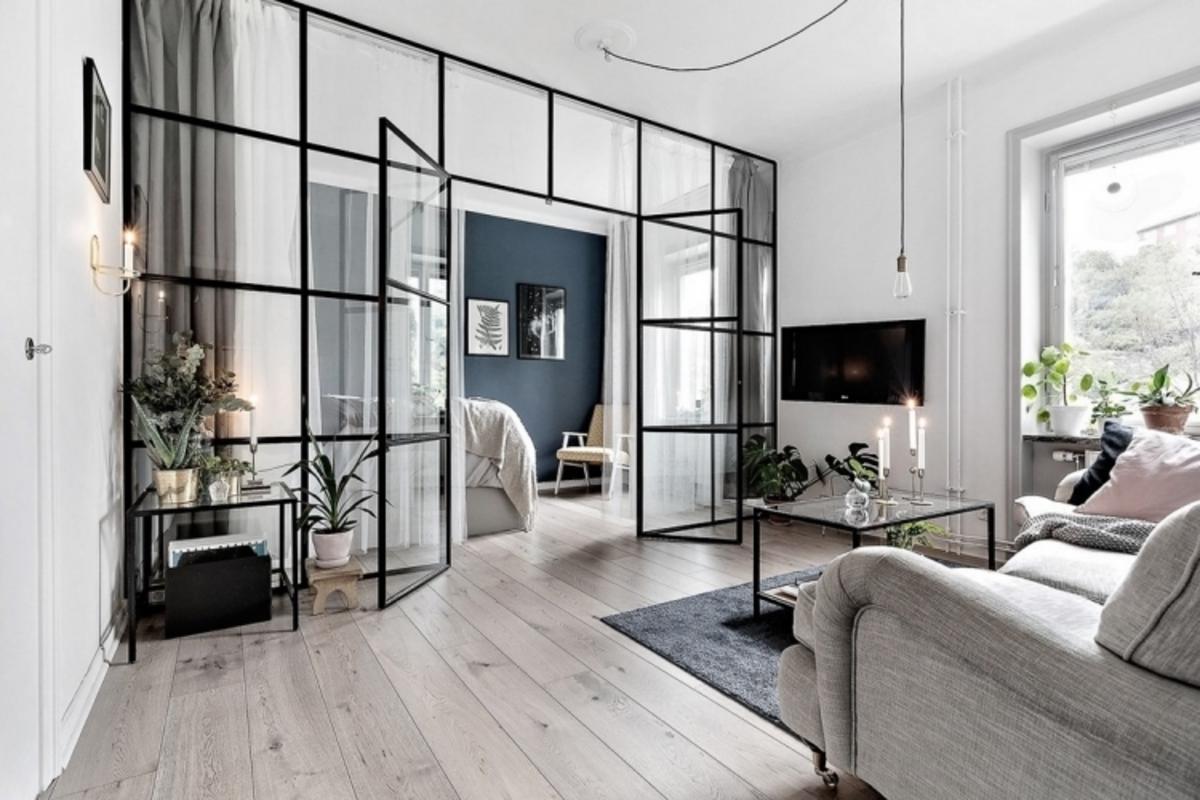 Стеклянные перегородки в интерьере квартиры - идеи дизайна с фото