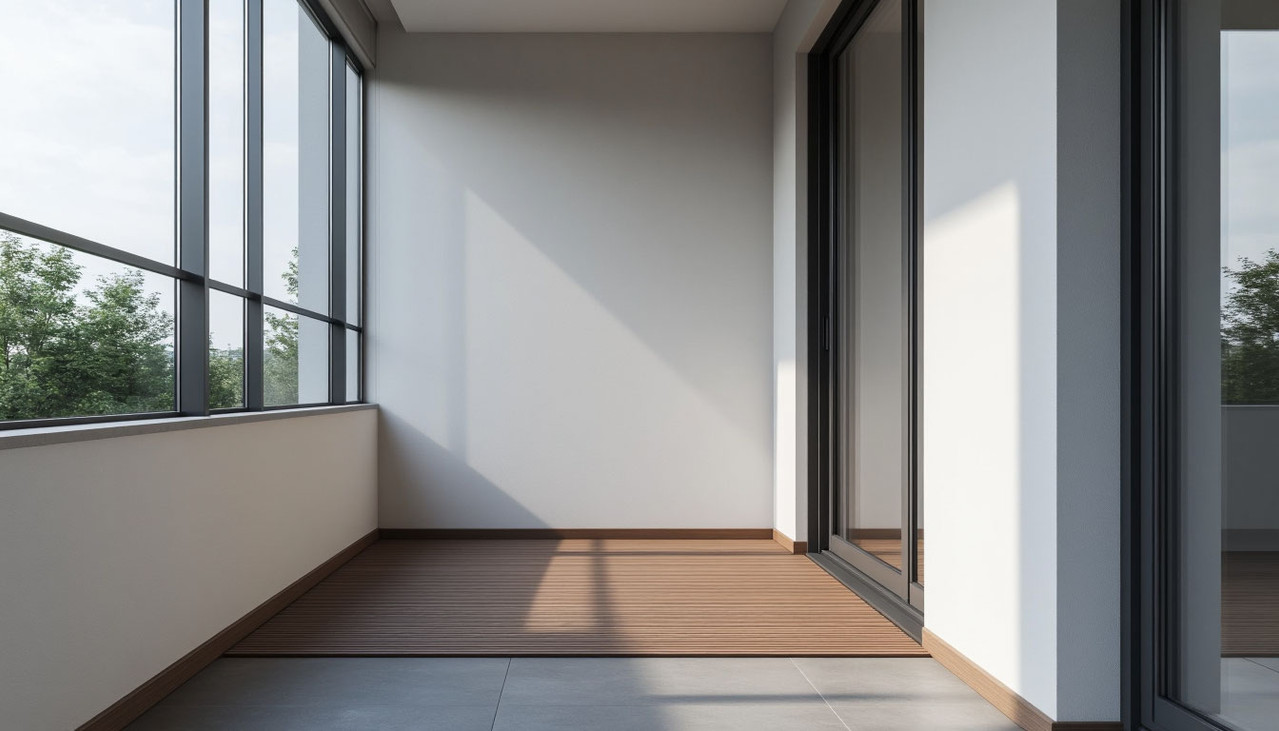 Монтаж порога на балкон