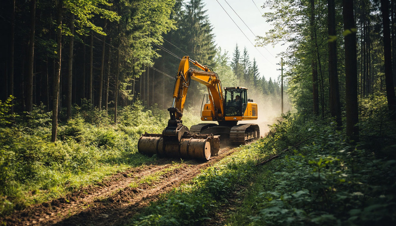 Расчистка просеки под ЛЭП