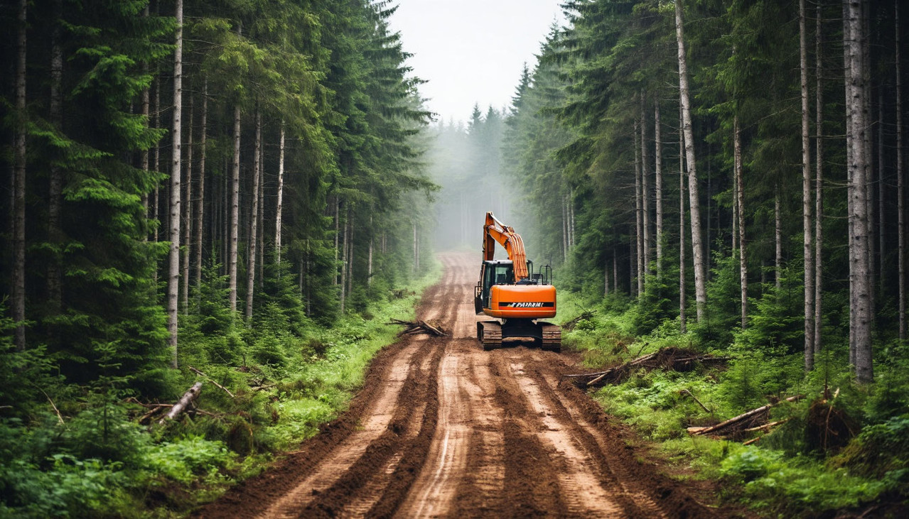 Расчистка просеки под ЛЭП