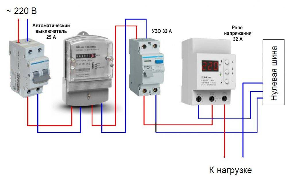 Схема подключения реле напряжения - tokzamer.ru