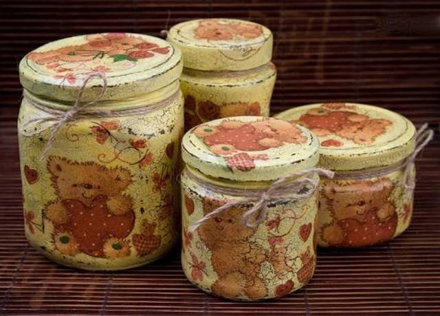 Декупаж стеклянных банок и другие поделки своими руками: зимние и новогодние, красивые вазы, отделка салфетками и другое