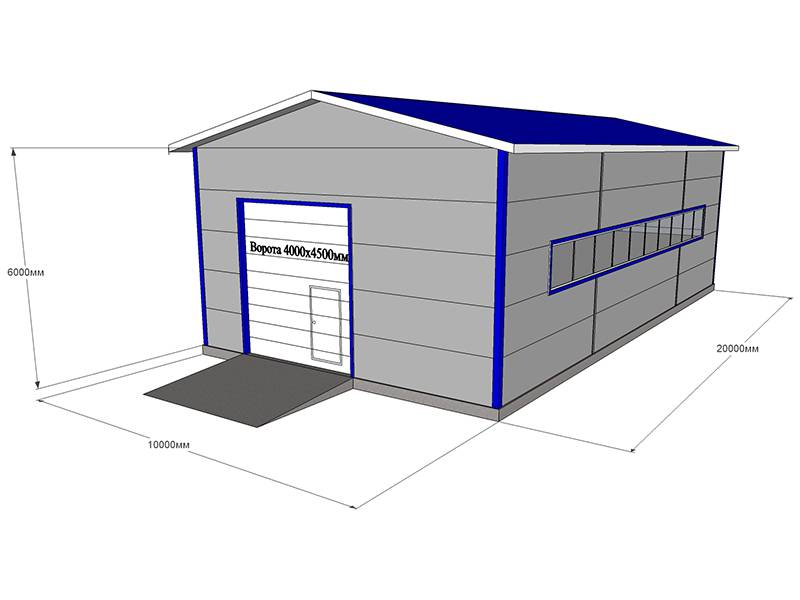 Гараж метра. Ангар из сэндвич панелей 8х12. Ангар 18 на 10 из сэндвич панелей. Каркас Ангара 10х20 односкатный. Проект Ангара из сэндвич панелей 1000м2.