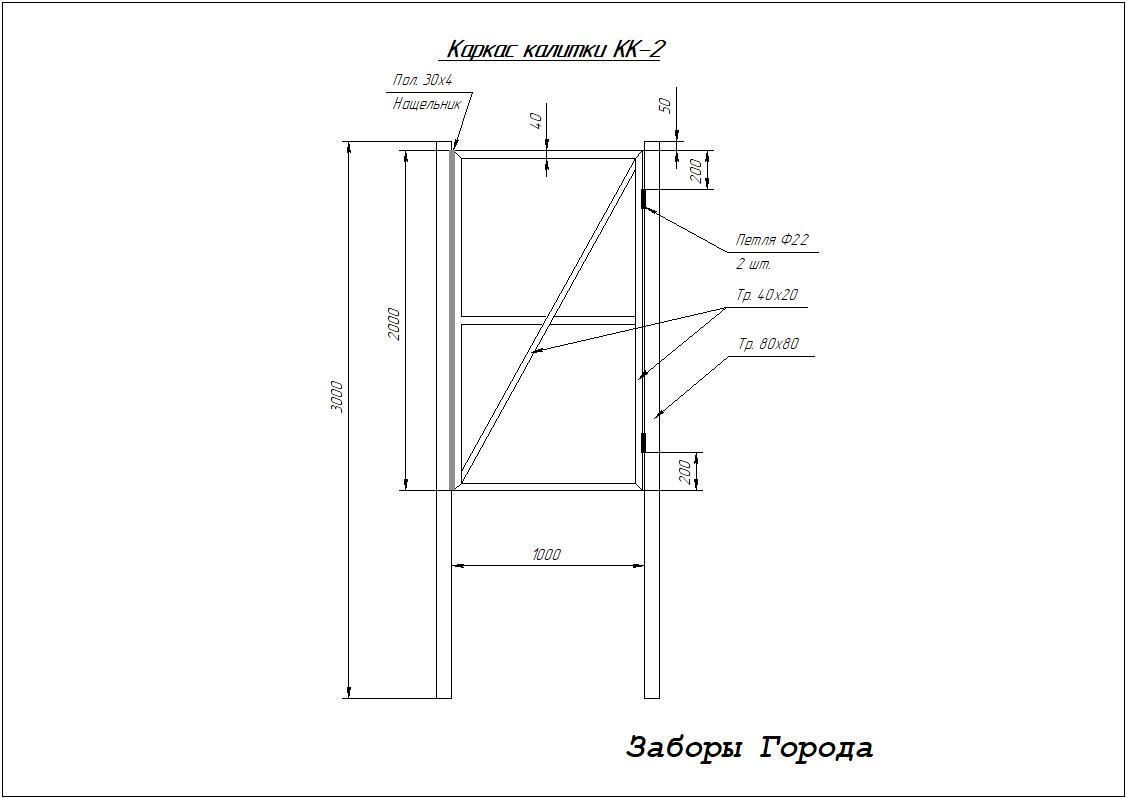 Ворота из профильной трубы своими руками - инструкция