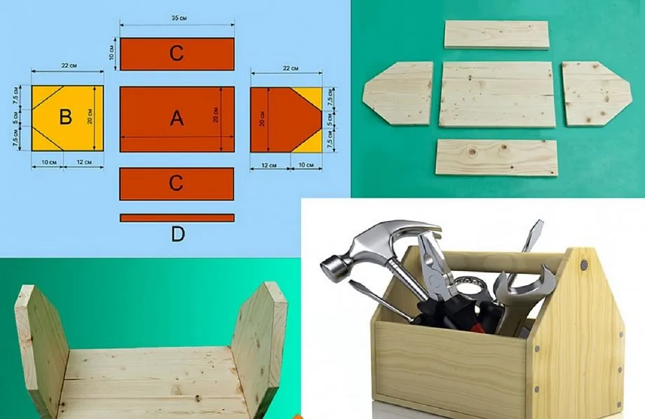 Ящик для инструментов своими руками: чертежи и схемы, пошаговая инструкция, с фото