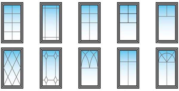 Пластиковые окна с раскладкой: декоративные фальшпереплёты, шпросы, виды, установка