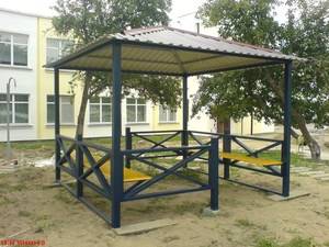 Беседки из металла (64 фото): металлические постройки - просто и красиво, железные конструкции из профиля, плюсы и минусы металлопрофиля