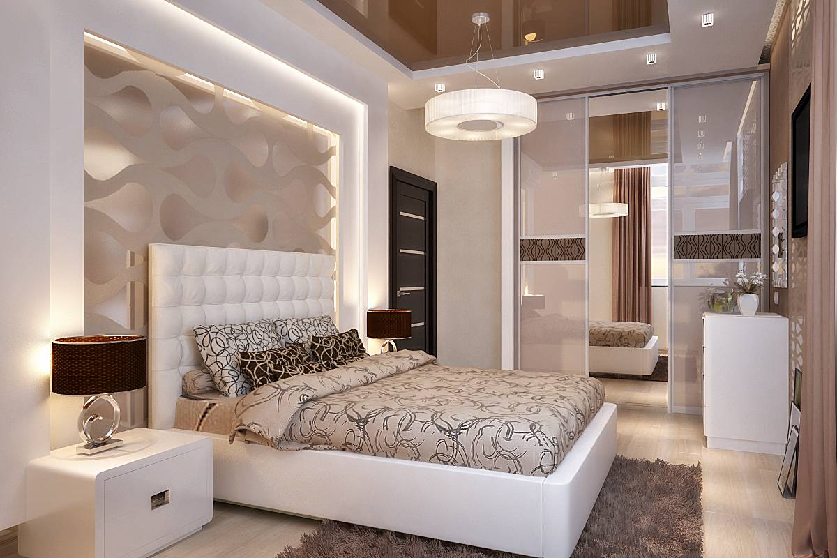 Дизайн маленькой светлой спальни