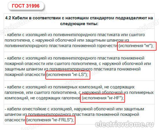 Маркировка ввг. что означает буква (а) в кабеле с маркой ввгнг(а)-ls