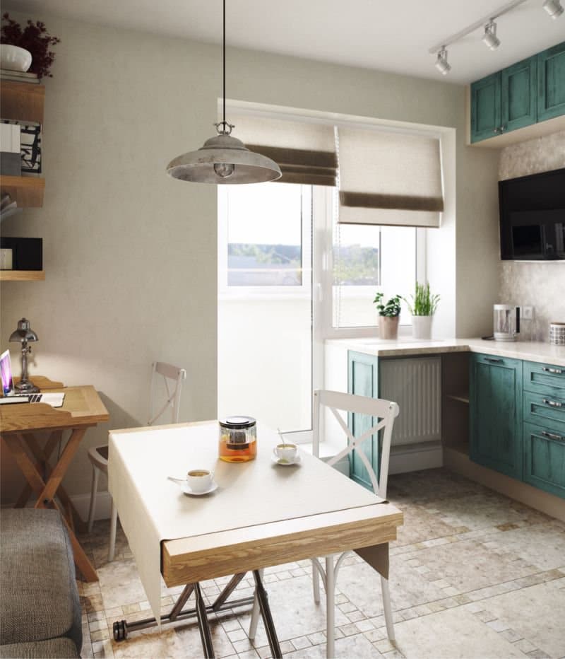 Шторы для кухни с балконной дверью: варианты дизайна интерьера и стильные идеи применения штор (165 фото)