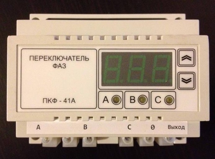 Принцип работы и схема подключения переключателей фаз