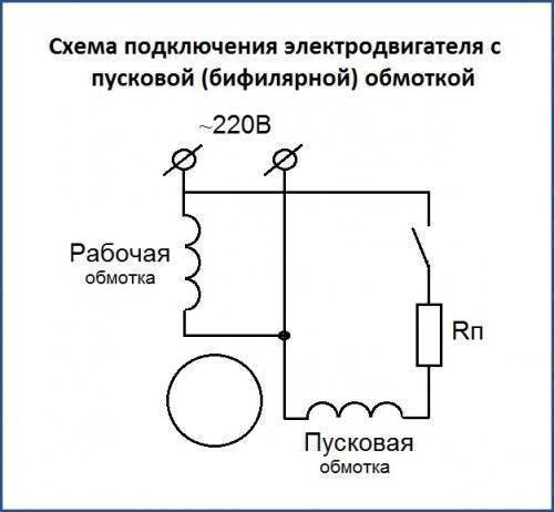 Однофазный асинхронный двигатель схема подключения - всё о электрике в доме