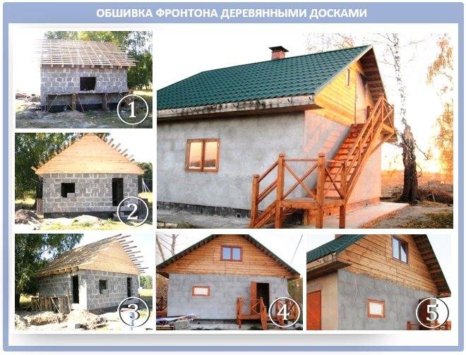 Устройство деревянных рубленных фронтонов — схема и конструкция (фото, видео)