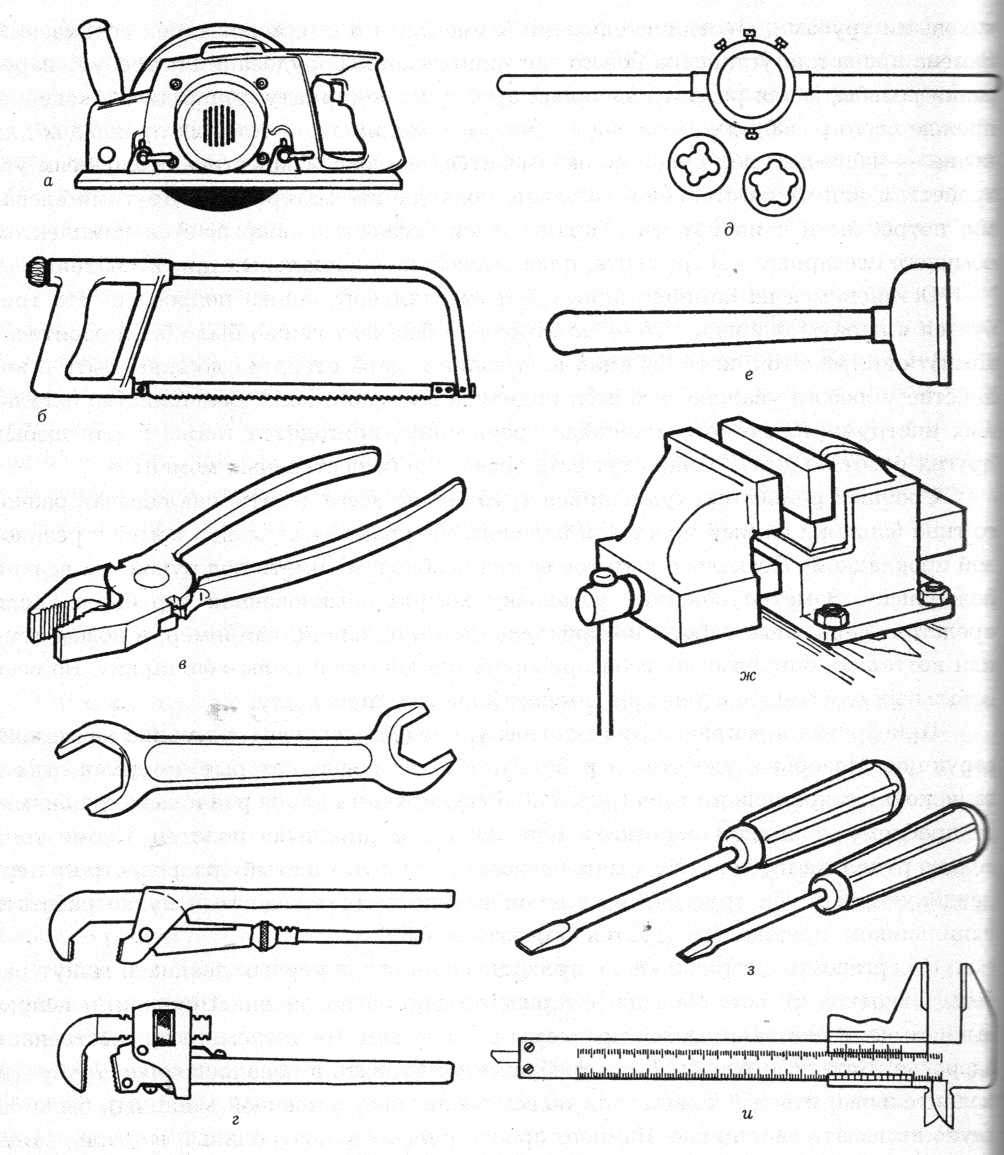 Чертеж инструменты и приспособления