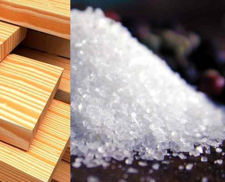 Сушка древесины вывариванием в соли + еще пару действенных методов