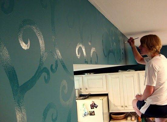 Покраска стен в два цвета: интересные варианты (+34 фото)